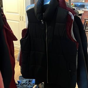 Puffy vest with fleece inside